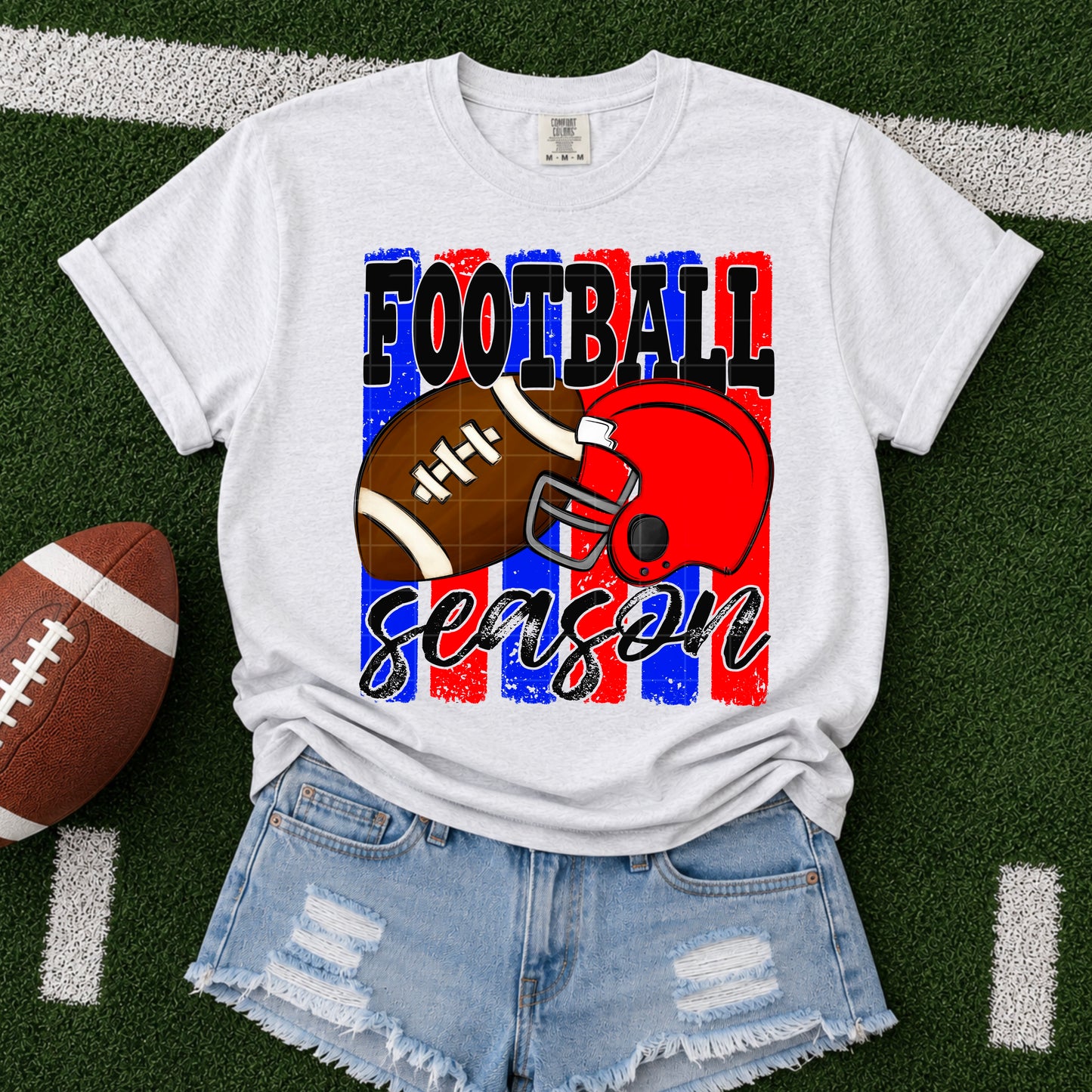Football Season Blue & red