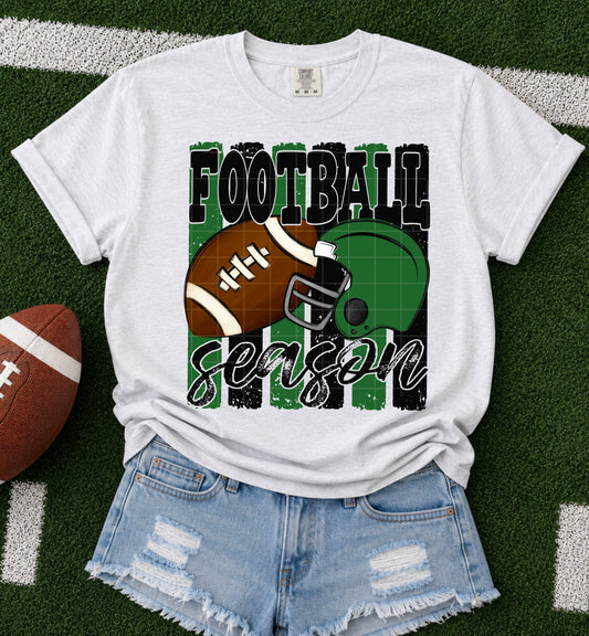 Football Season Green & black