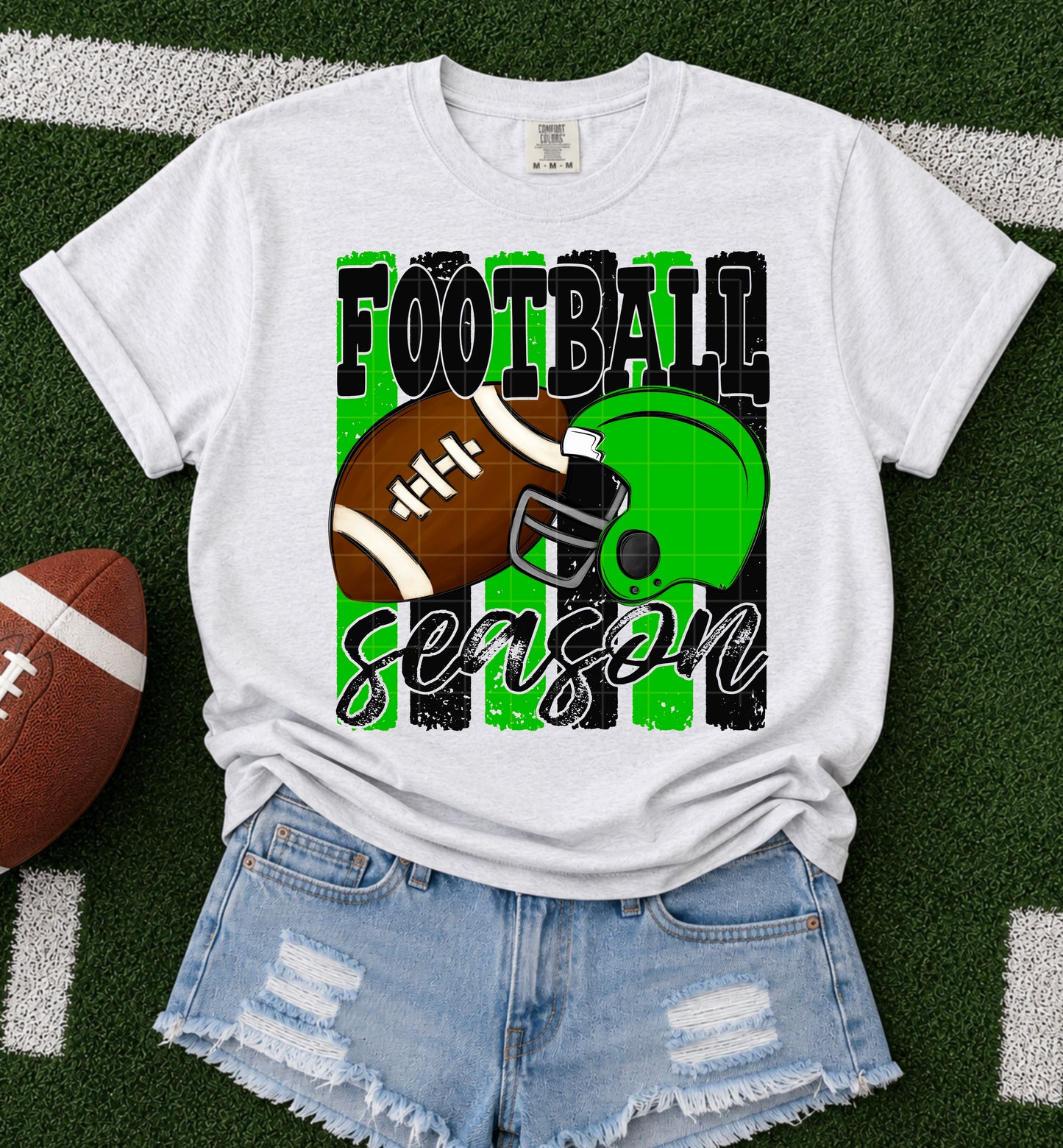 Football Season Green & black