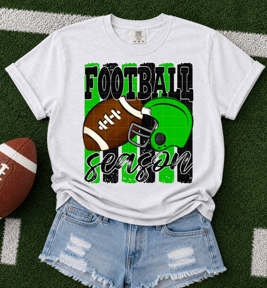 Football Season Green & black