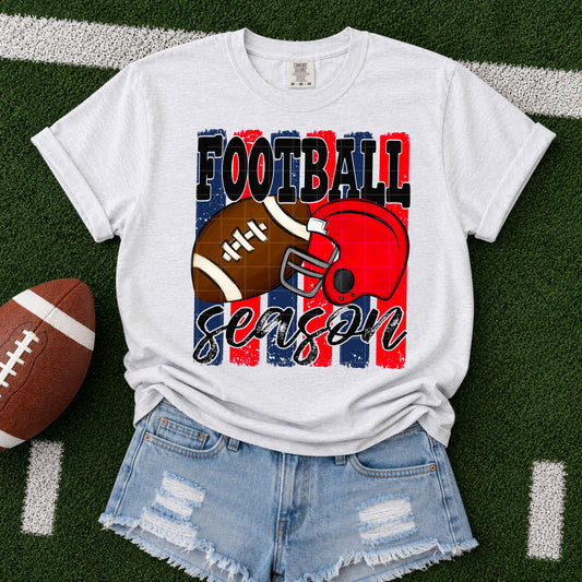 Football Season Navy & red