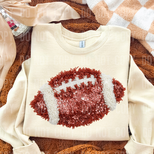 Football faux sequins
