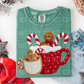 Gingerbread cups faux yarn
