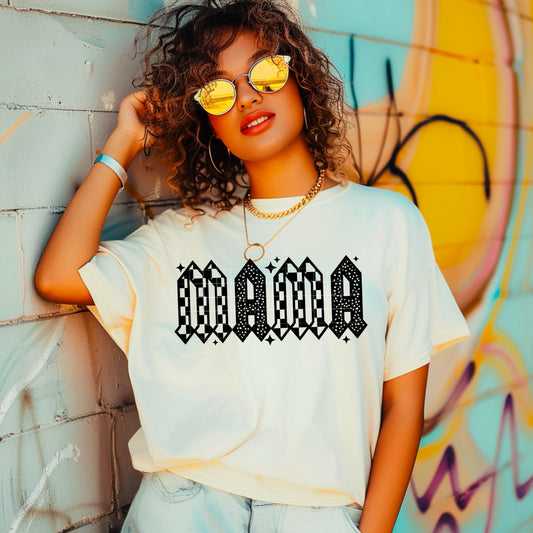 Mama checkered dot