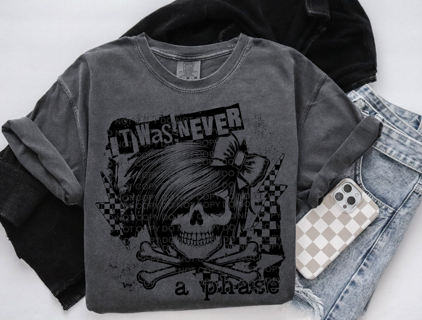 It was never a phase black font