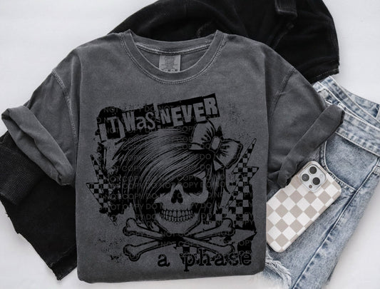 It was never a phase black font