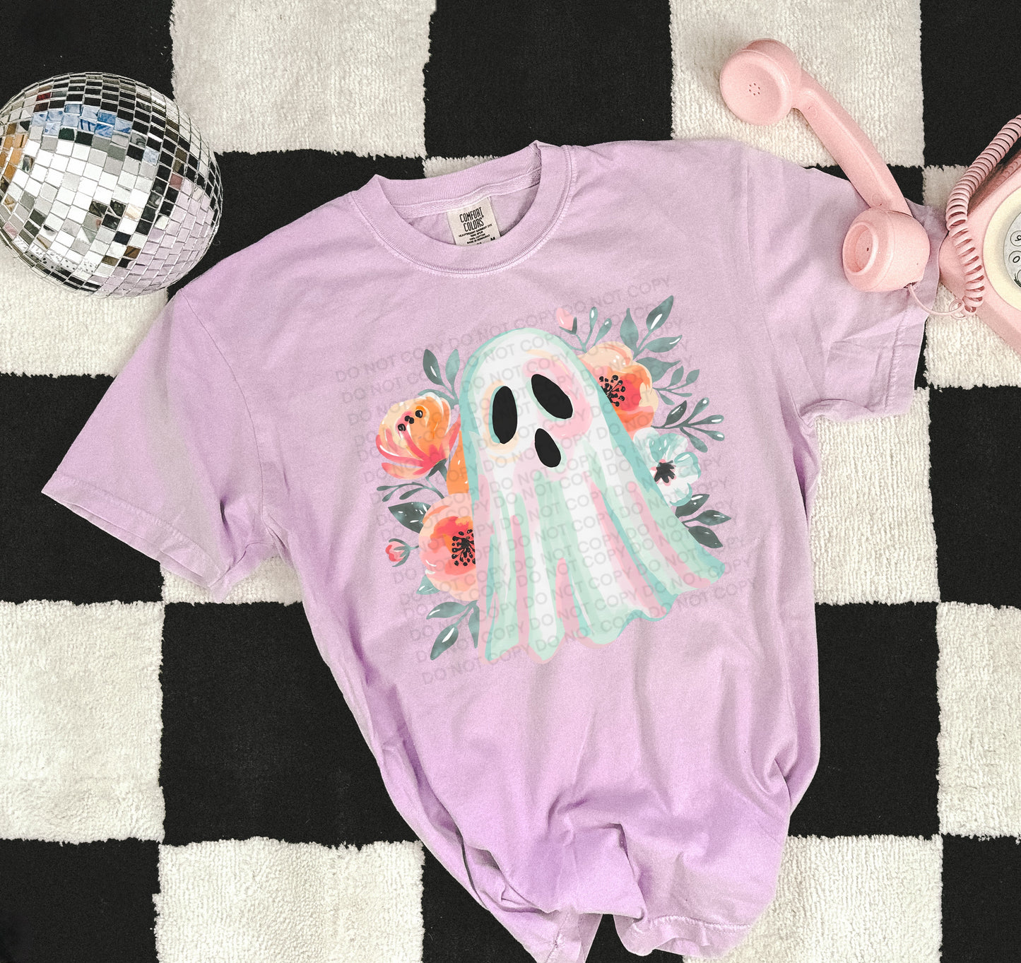 Ghost with flowers