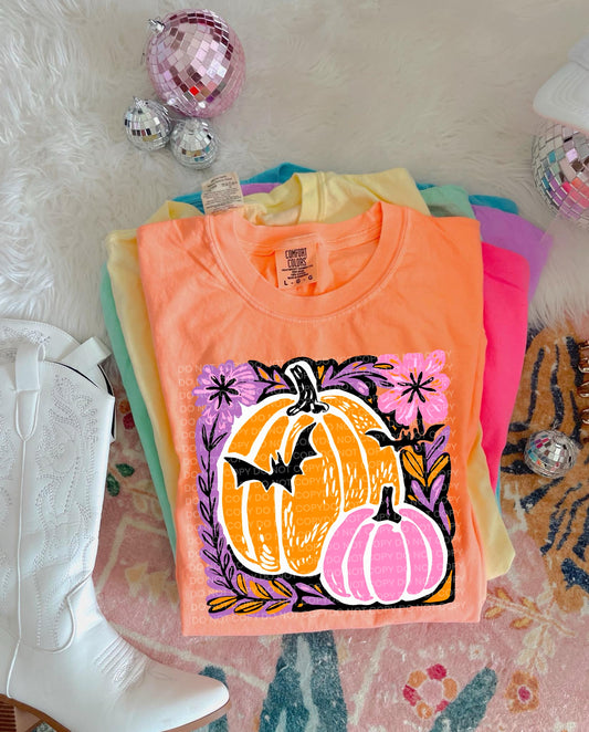 Pink and orange pumpkin