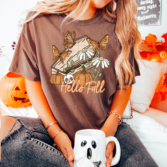 Hello fall coffin