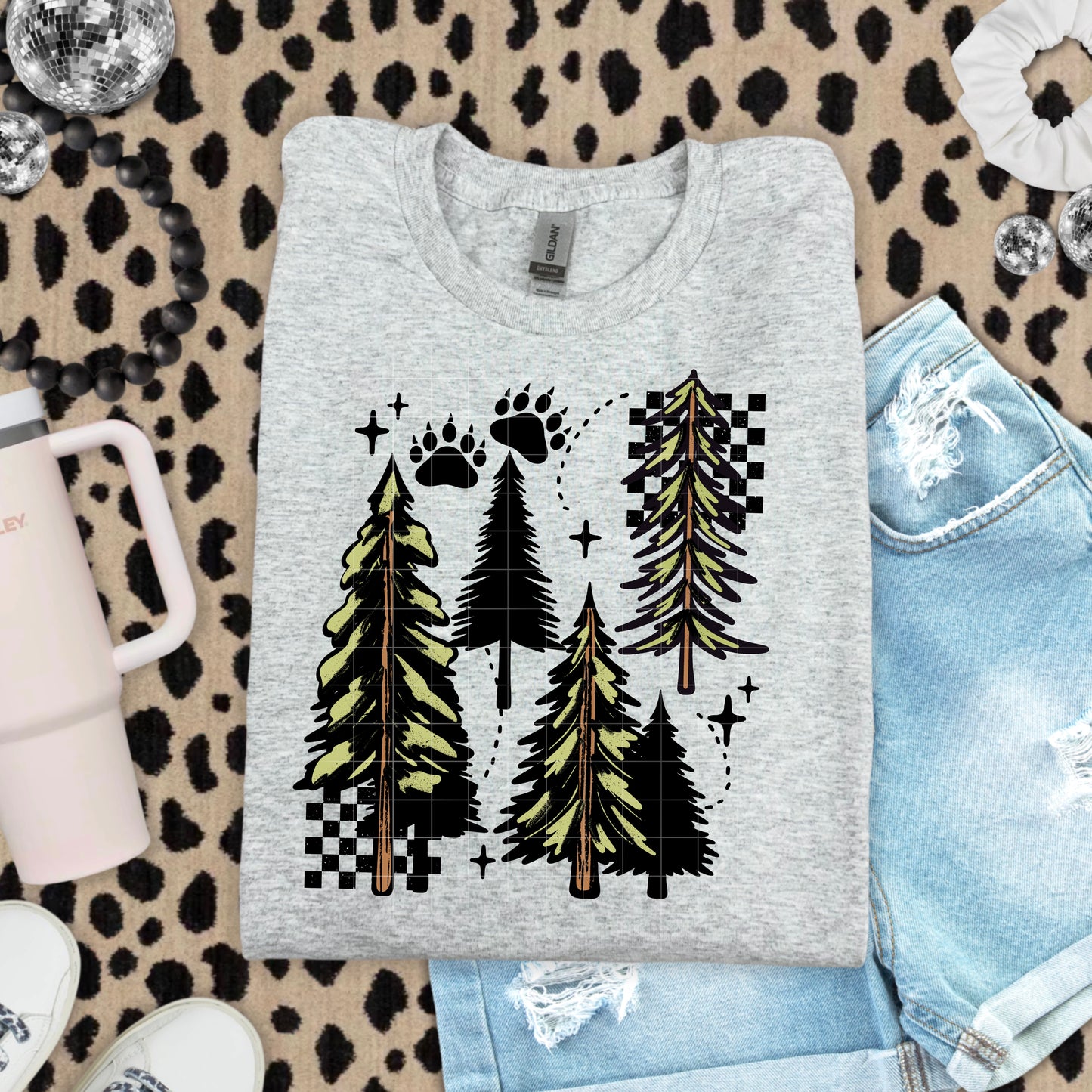 Christmas tree with bear paw
