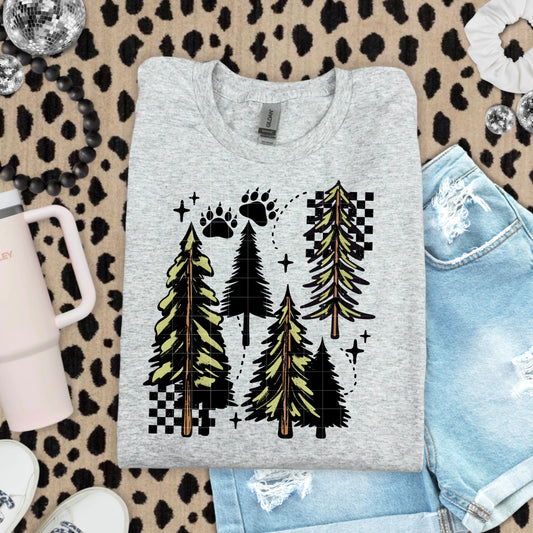 Christmas tree with bear paw