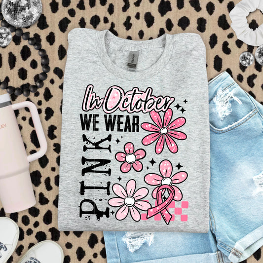 In October we wear pink
