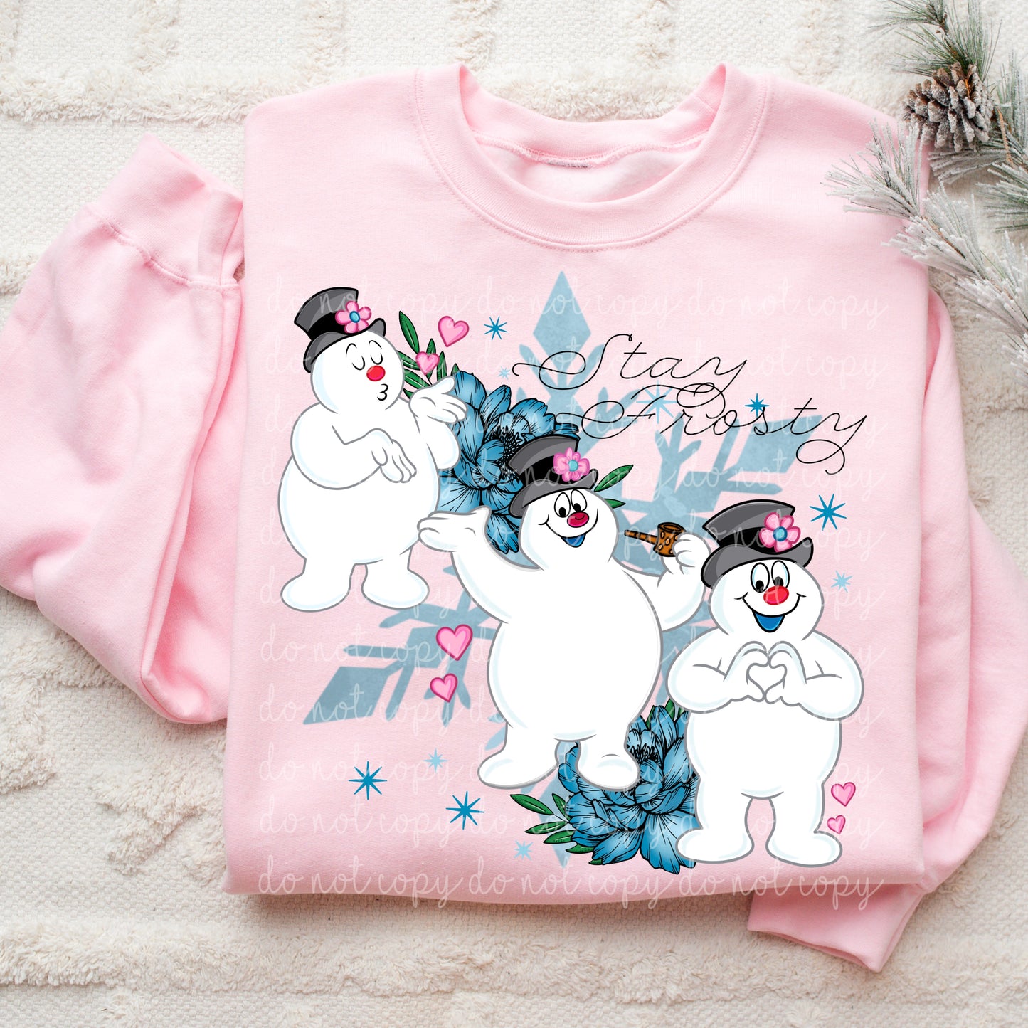 Snowman with snowflake