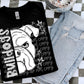 Bulldogs black and white polka dot mascot