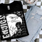 Eagles black and white polka dot mascot