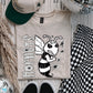 Hornets black and white polka dot mascot