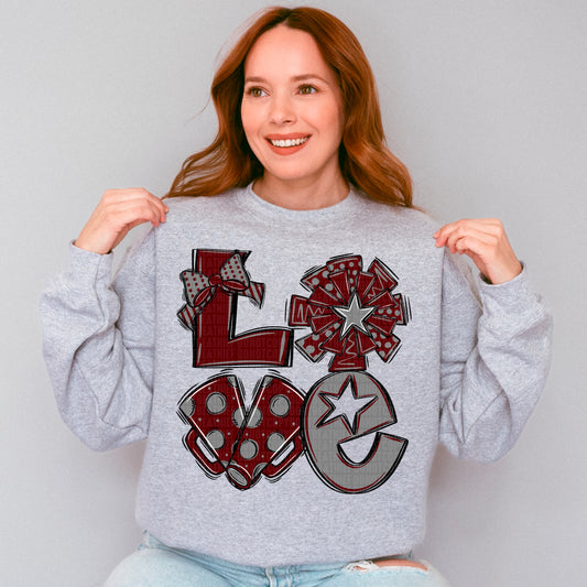 Love cheer Maroon and grey