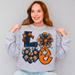 Love cheer mom navy and orange