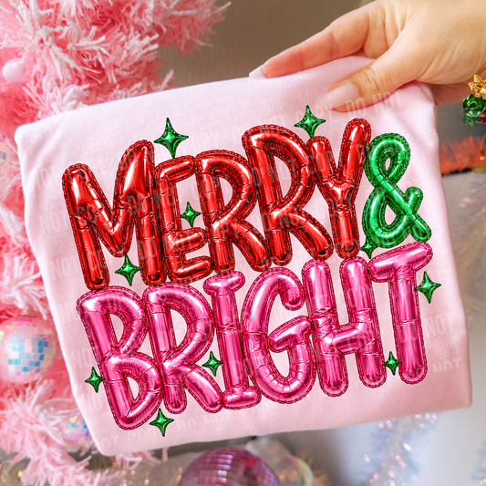 Merry & bright faux effect