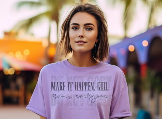 Make is happen girl shock everyone