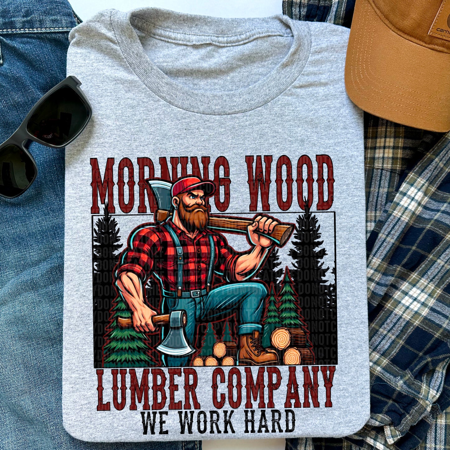 Morning wood lumber company we work hard