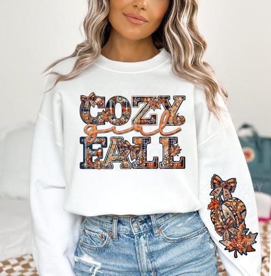 Cozy girl fall