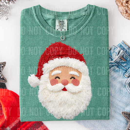 Faux yard Santa