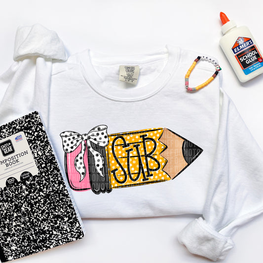 Sub girl school pencil