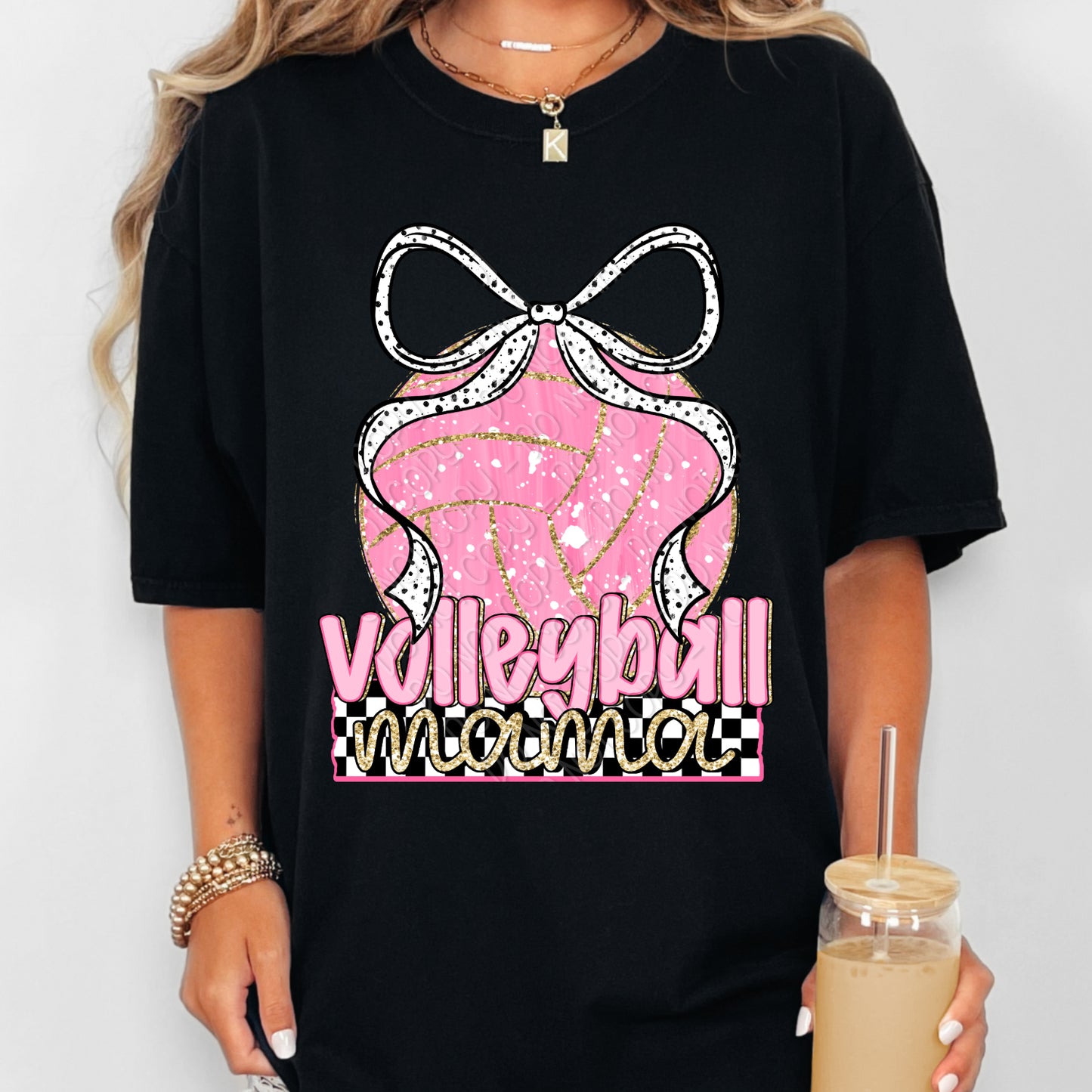 Volleyball mama bow