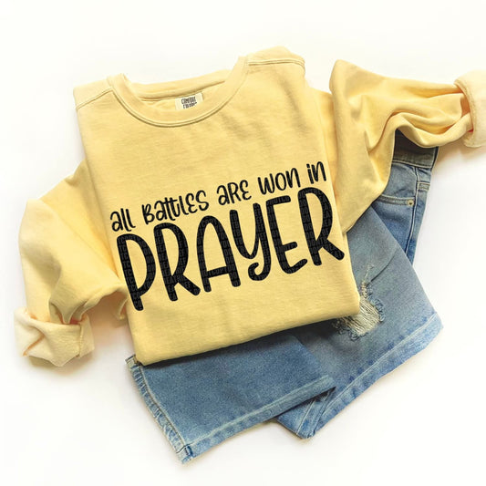 All battles are won in prayer