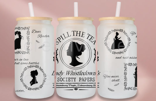Spill the tea 16oz libbey wrap