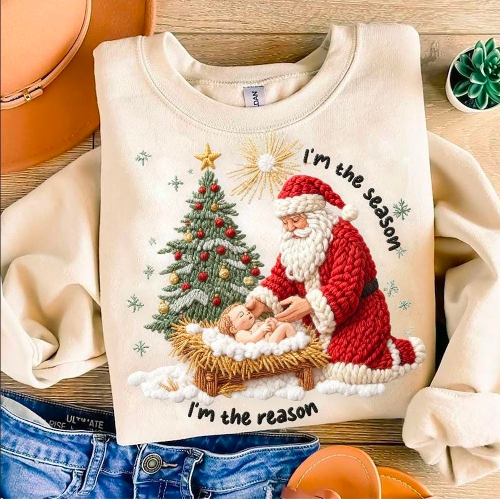 I'm the season I'm the reason completed sweatshirt (faux effect)