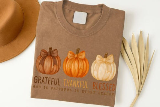 Grateful thankful blessed
