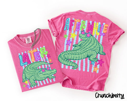 Later after while stars (completed tee)