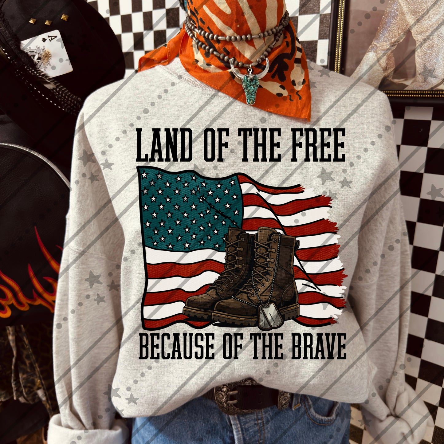 Land of the free because of the brave