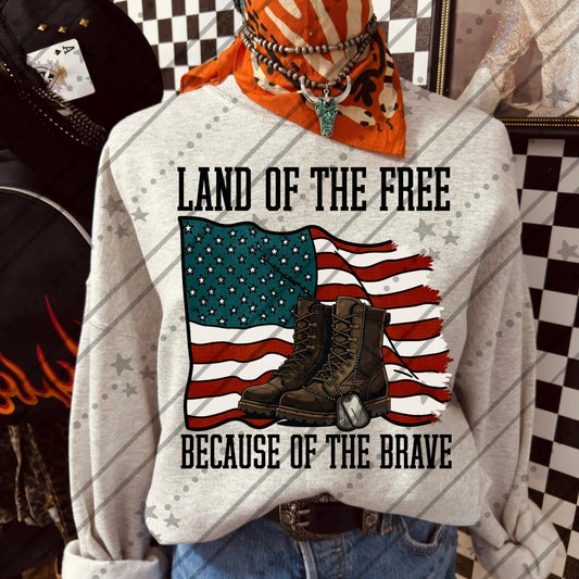 Land of the free because of the brave
