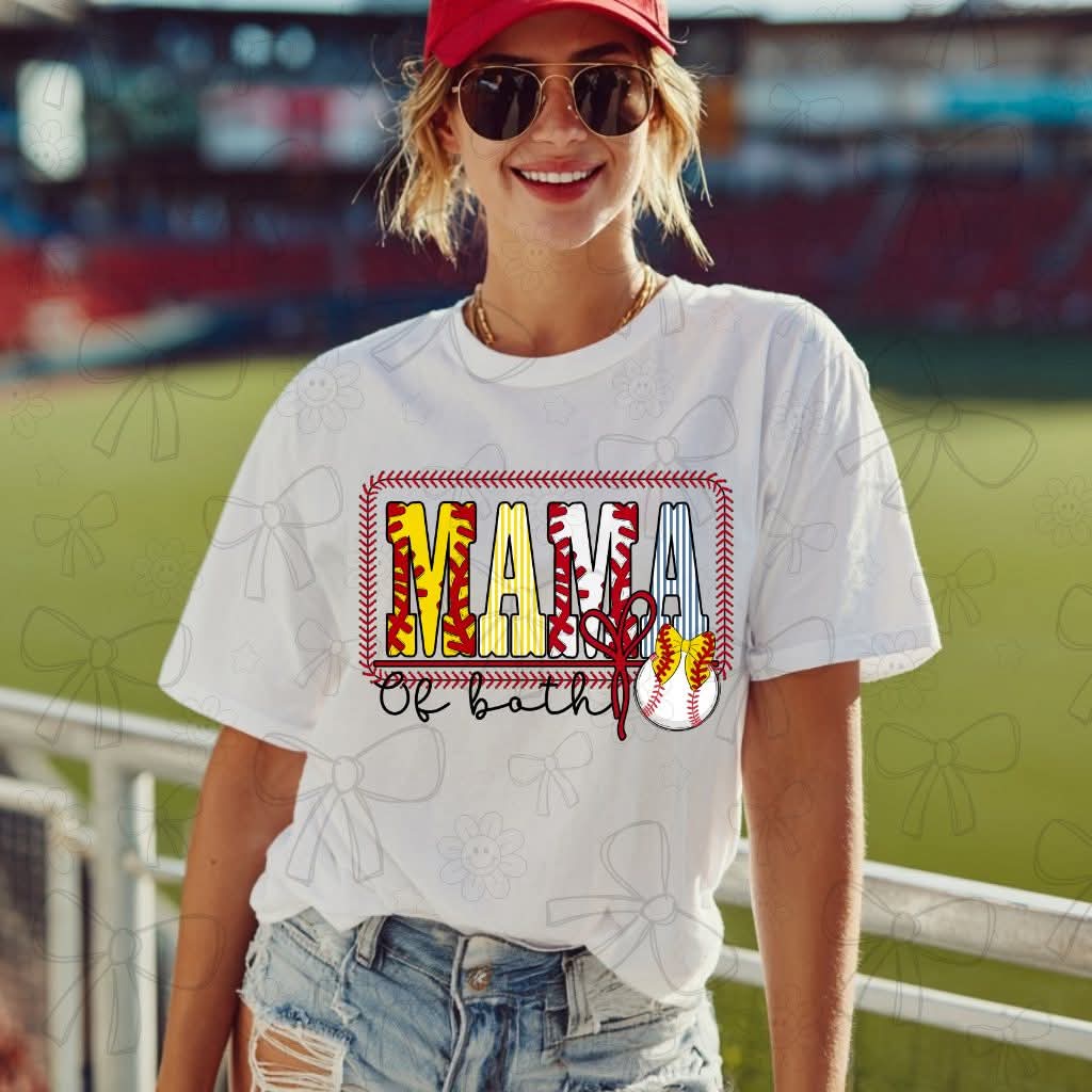 Mama of both completed t-shirt