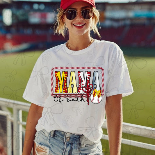 Mama of both completed t-shirt