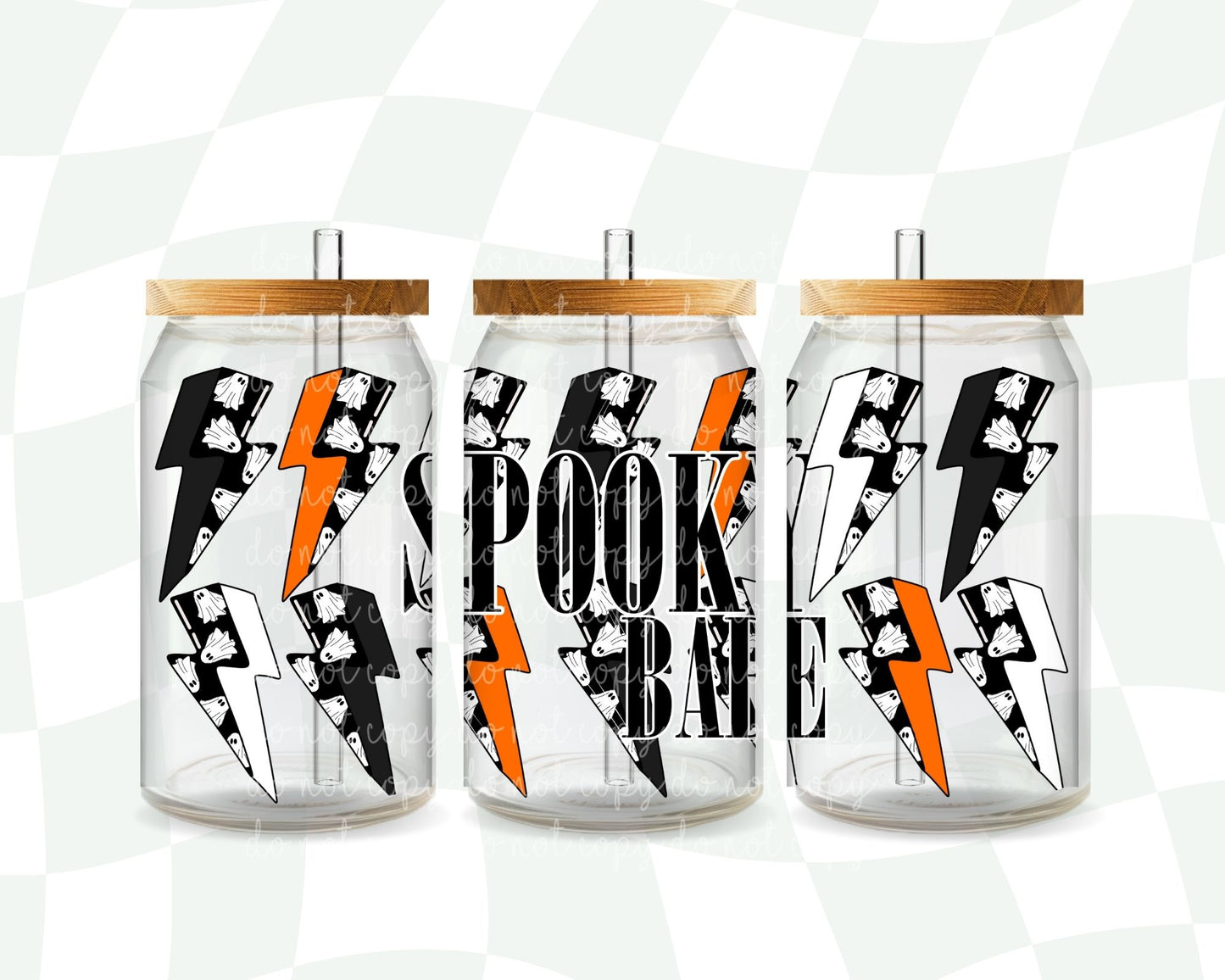 Spooky babe 16oz libbey wrap