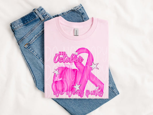 In October we wear pink