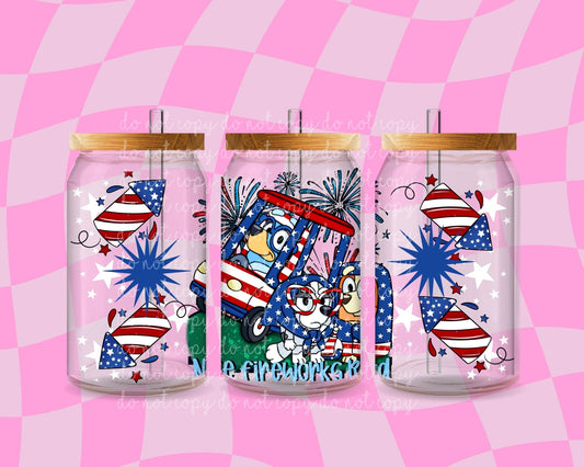 Nice fireworks Rita 16oz Libbey wrap