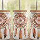 Boho dream catcher 16oz Libbey wrap