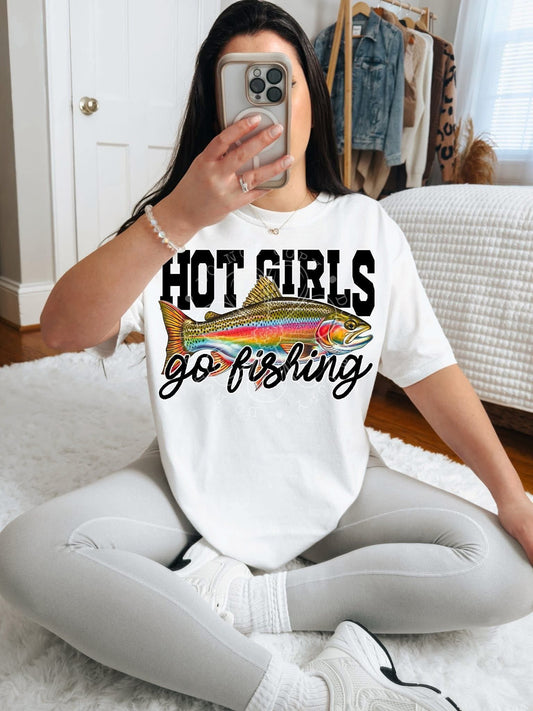 Hot girls go fishing