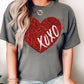 Gitter faux heart-red