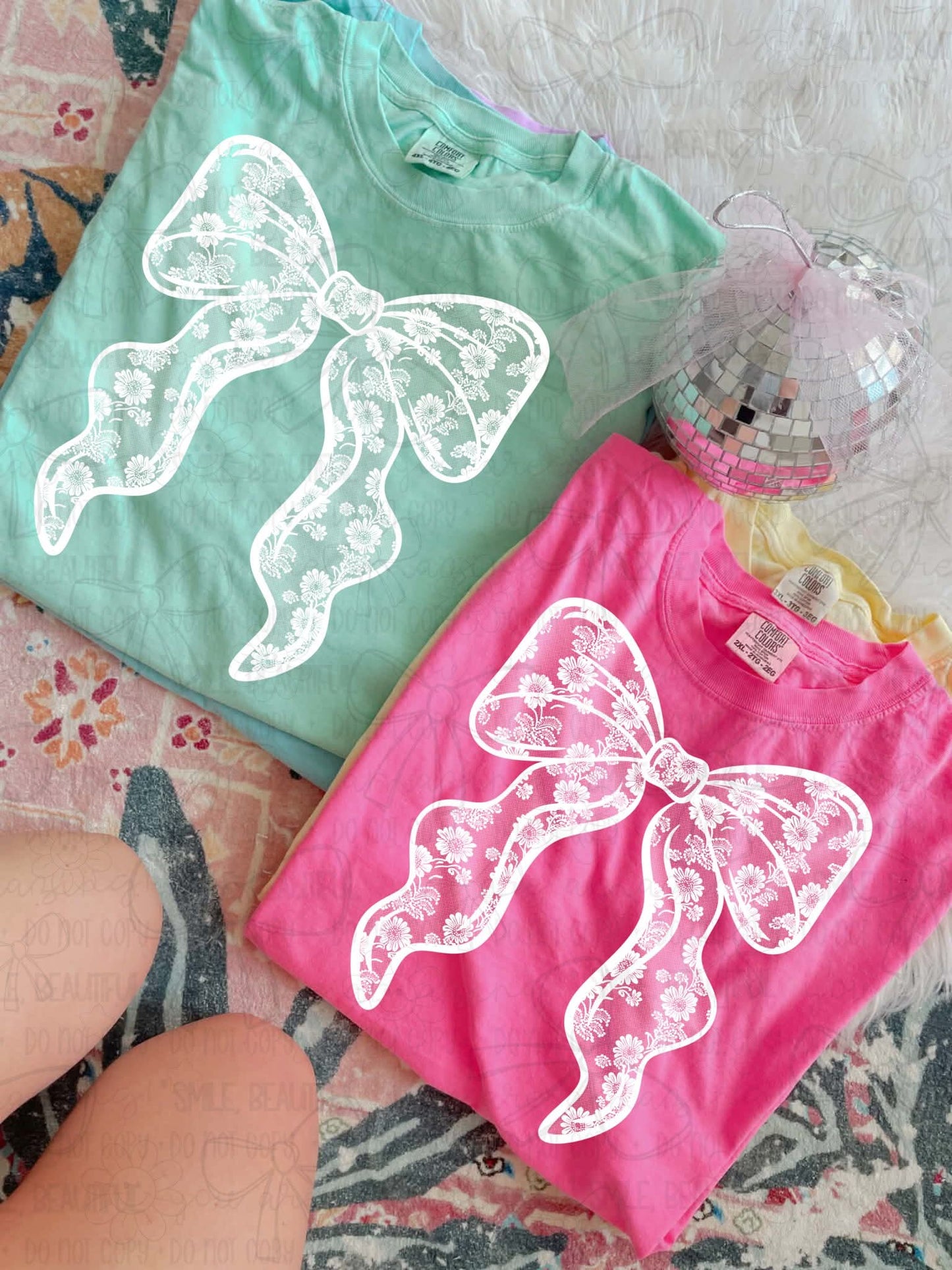 Faux lace Bow