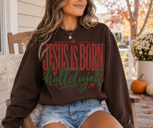 Jesus is born hallelujah