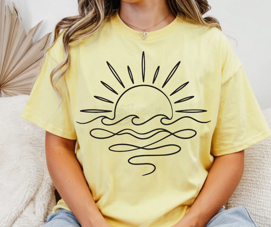 Sunset outline
