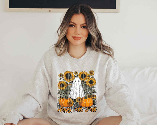 Happy fall y'all ghost and pumpkin