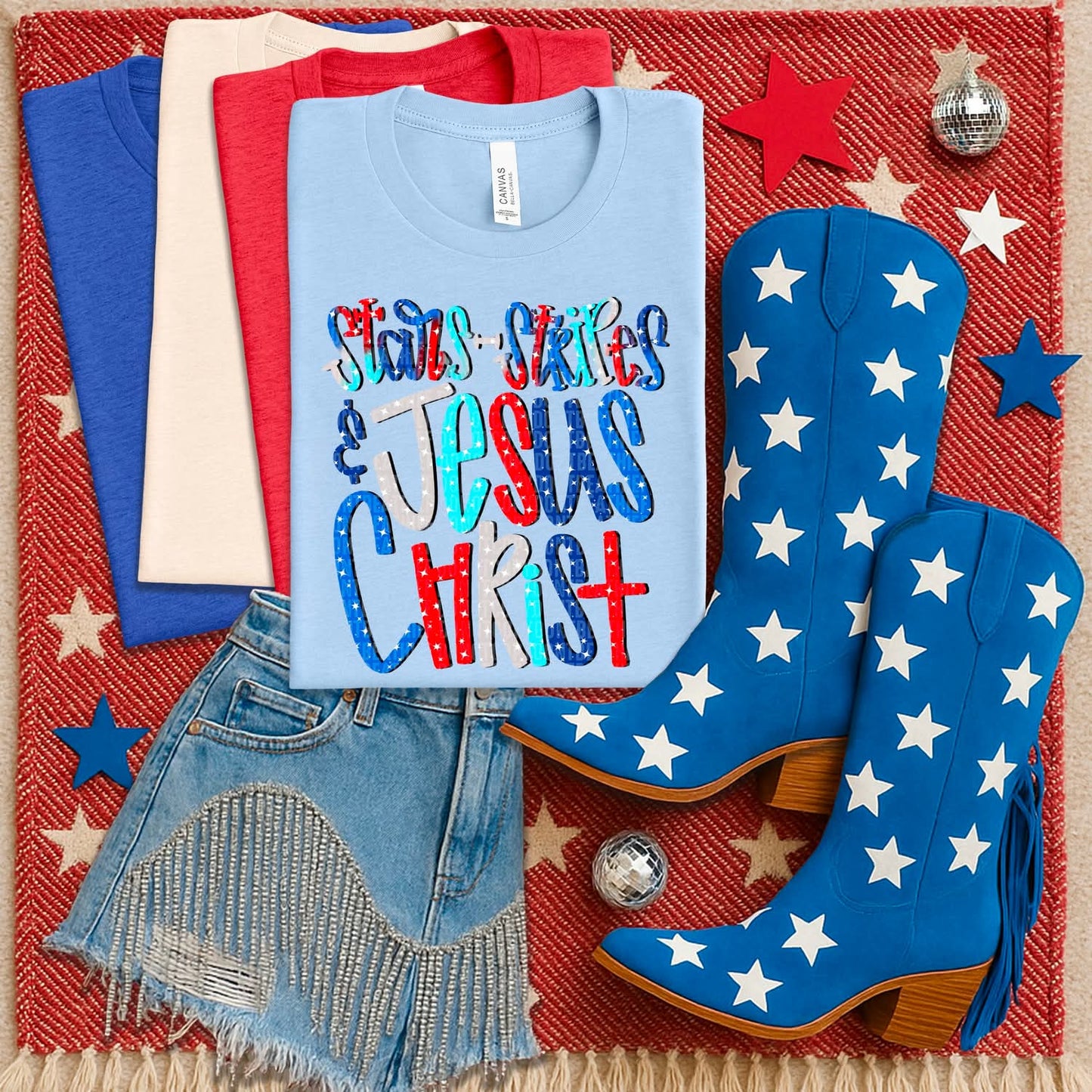 Stars strips & Jesus Christ