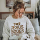 Jesus books & coffee completed sweatshirt